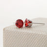 Red Cubic Zirconia Earrings