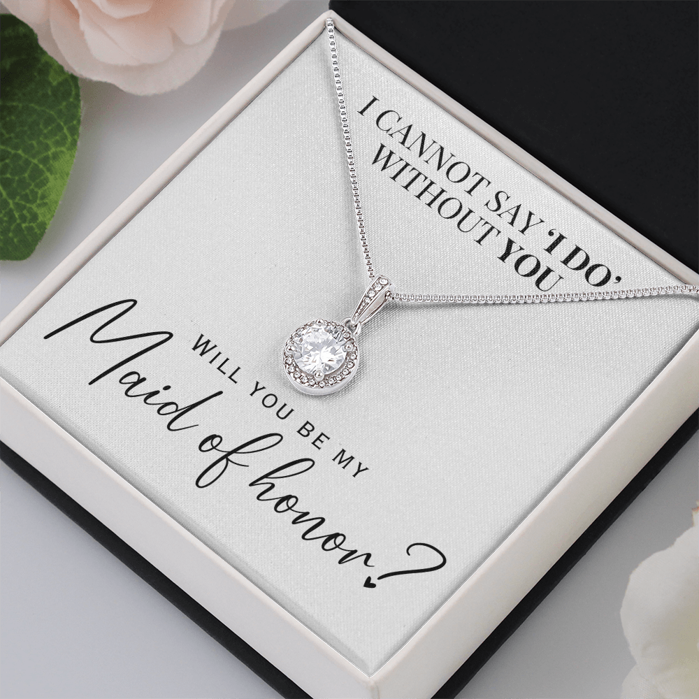 Maid of Honor - Necklace Gift + Message Card