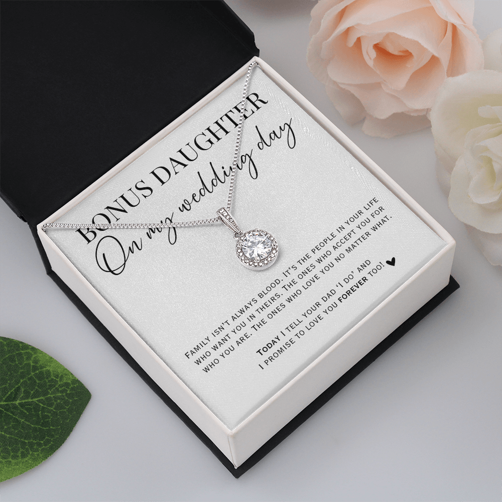 Bonus Daughter Wedding Necklace Gift + Message