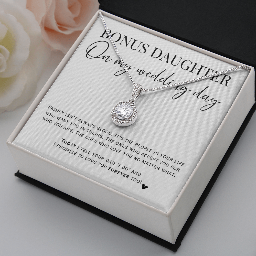 Bonus Daughter Wedding Necklace Gift + Message