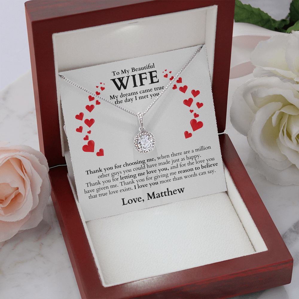 Wife - Reason To Believe - Love Necklace Gift