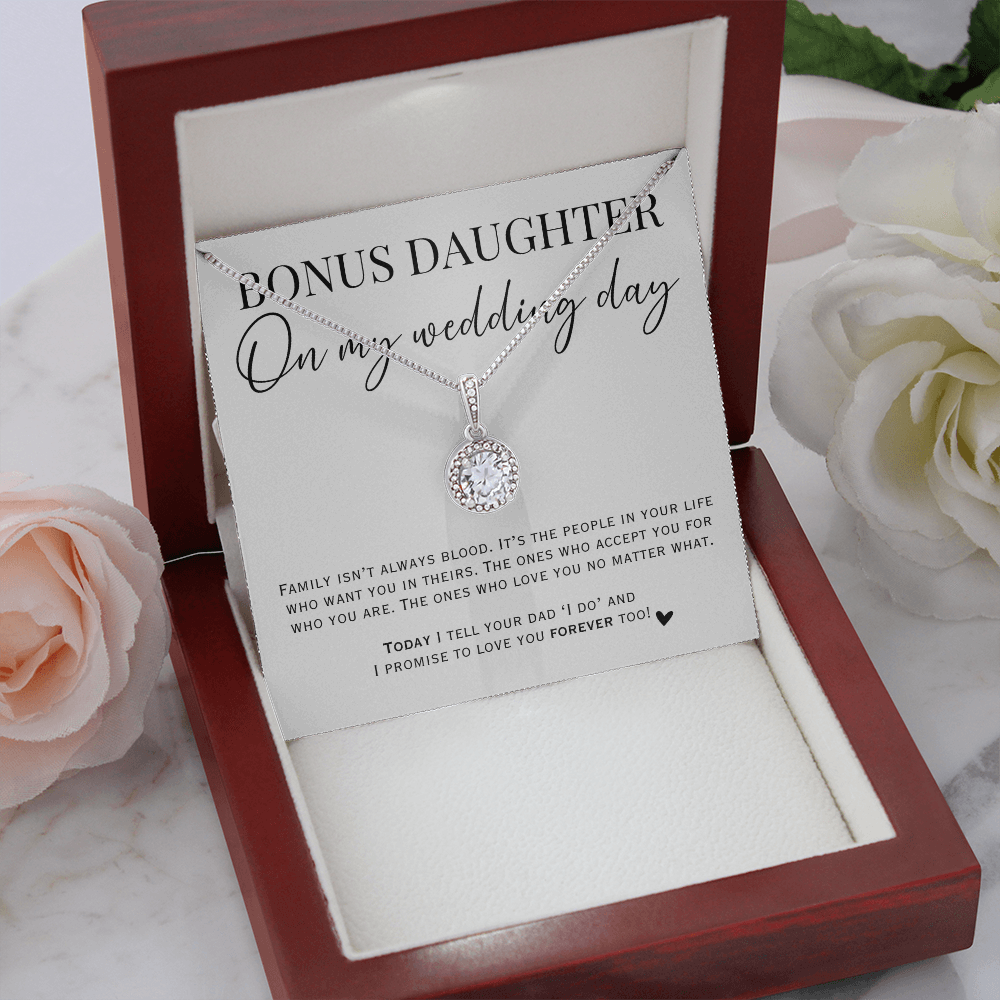 Bonus Daughter Wedding Necklace Gift + Message