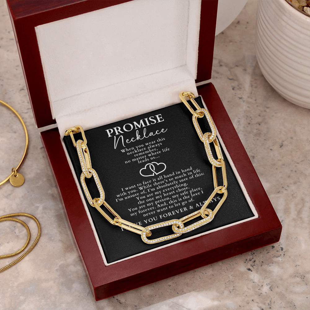 Paperclip Chain Necklace - Promise Necklace For Her