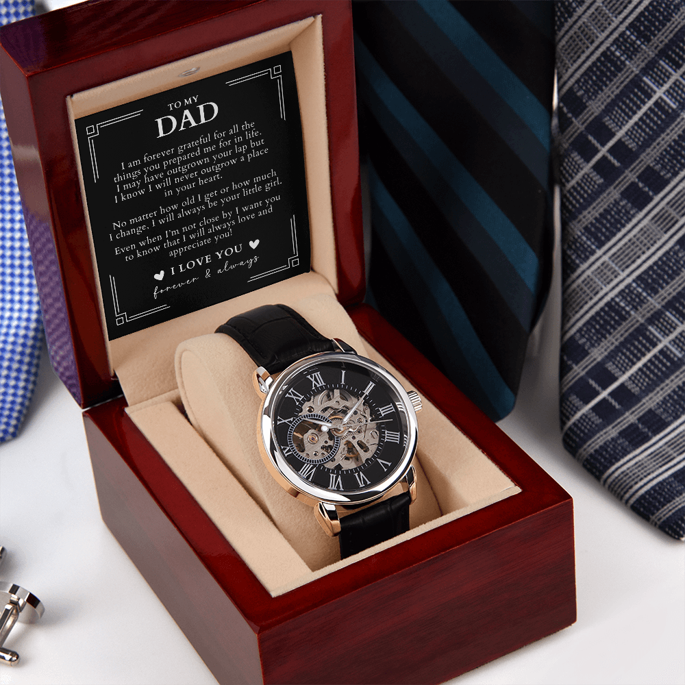 Luxury Skeleton Watch - Meaningful Gift For Dad