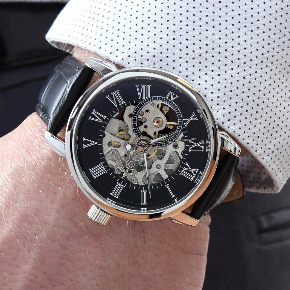 Luxury Skeleton Watch Gift - To My Husband