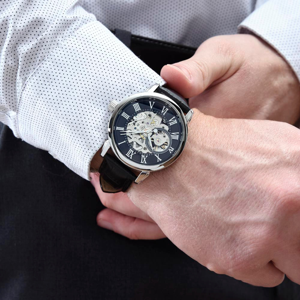 Luxury Skeleton Watch - Meaningful Gift For Dad
