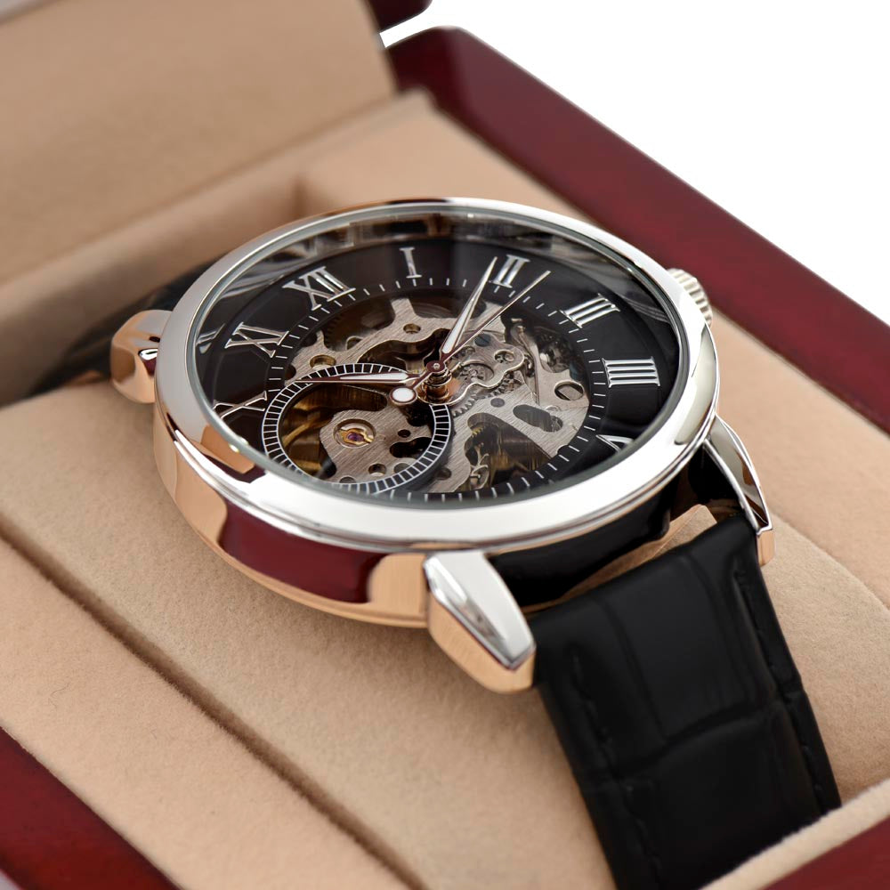 Luxury Skeleton Watch - Meaningful Gift For Dad