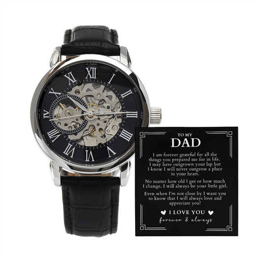 Luxury Skeleton Watch - Meaningful Gift For Dad