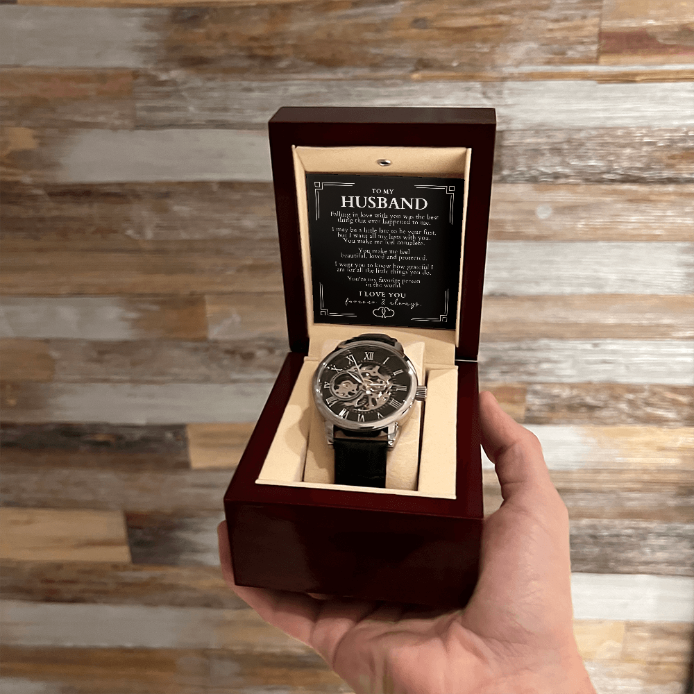 Luxury Skeleton Watch Gift - To My Husband