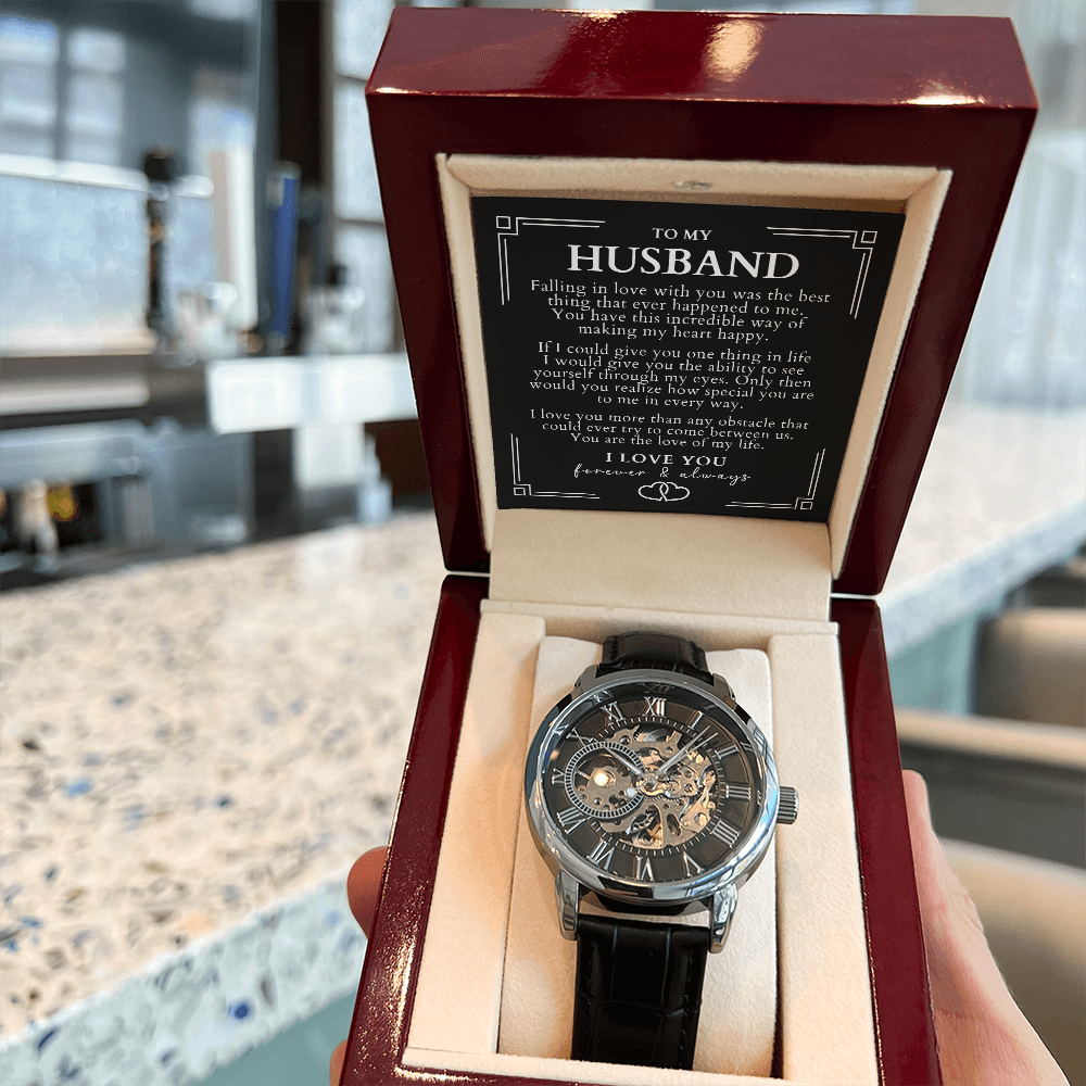 Luxury Skeleton Watch - Gift For Husband - Always