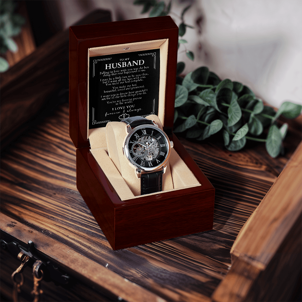 Luxury Skeleton Watch Gift - To My Husband