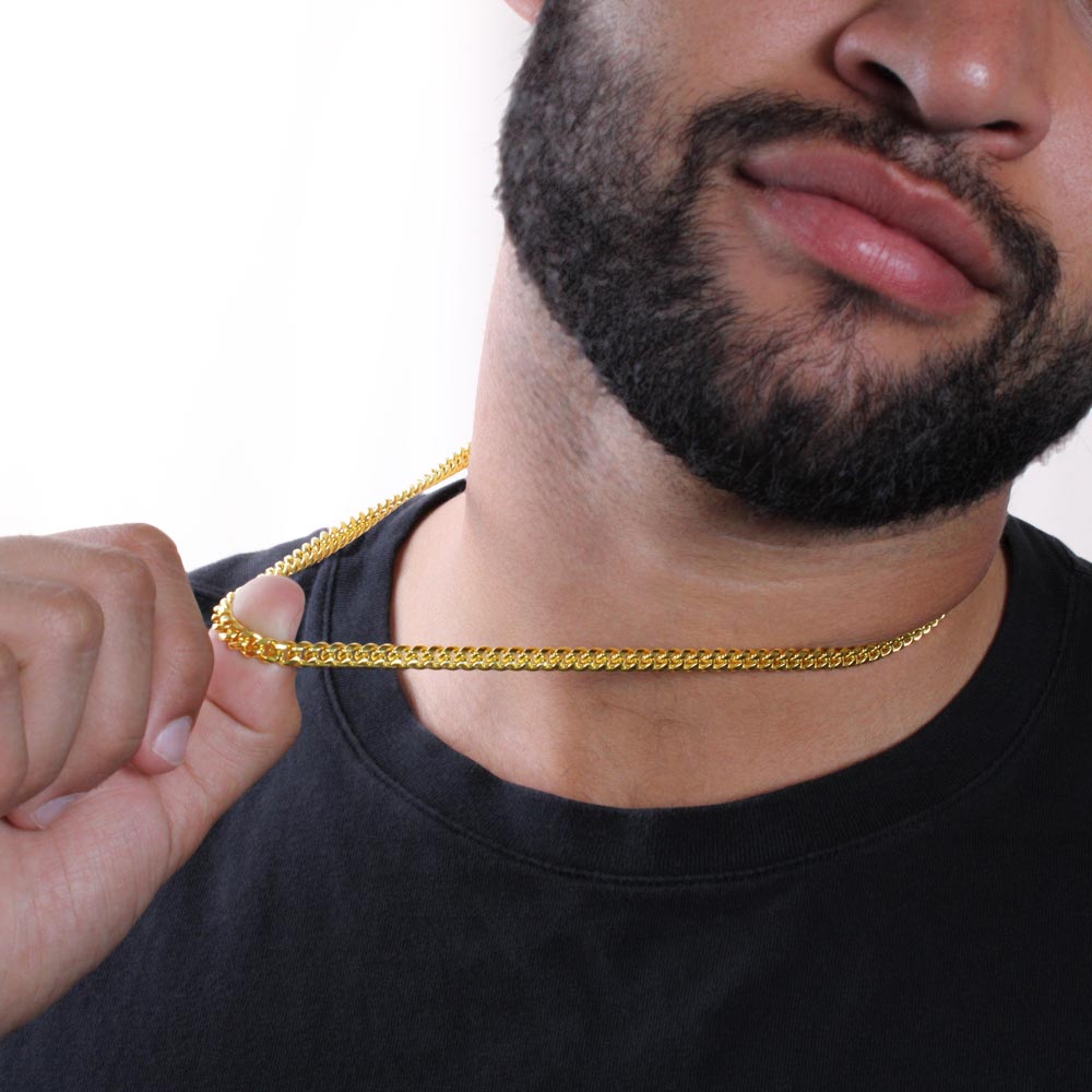 Promise Necklace For Him - Cuban Link Chain Necklace