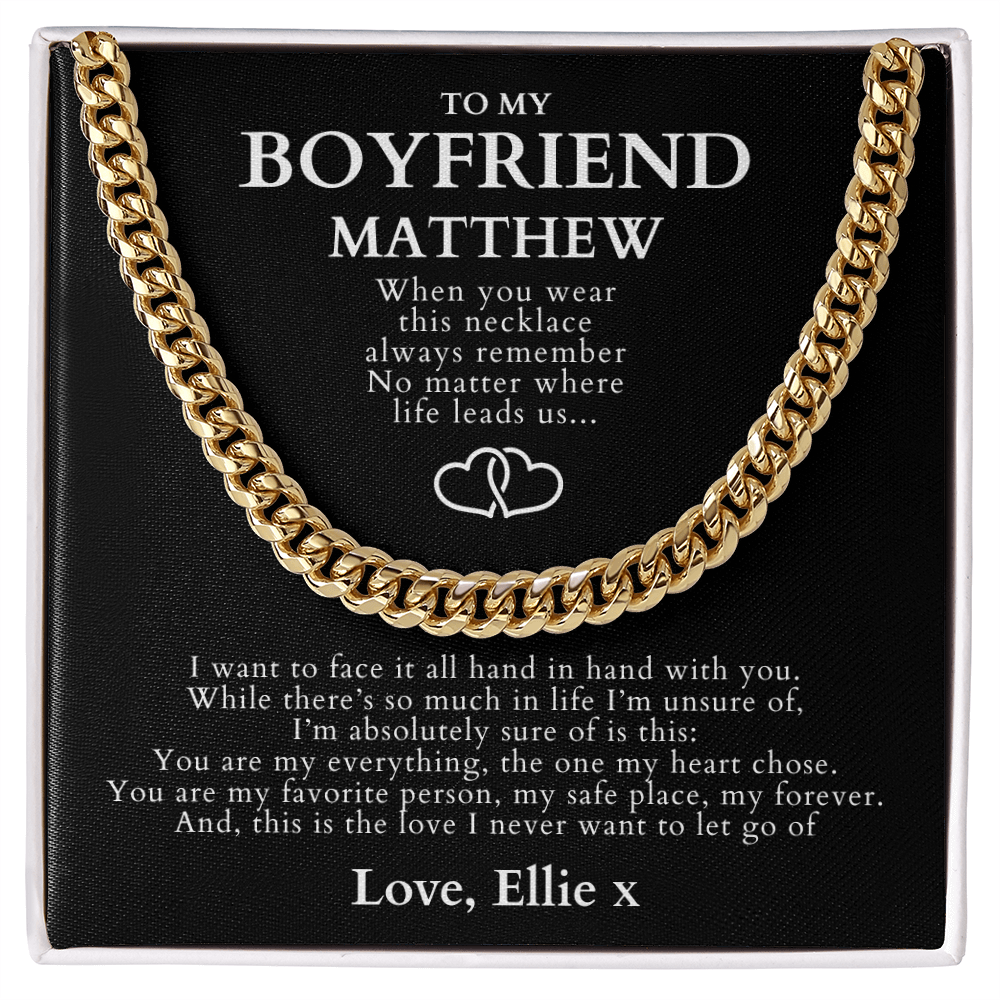 Cuban Link Chain Necklace - To My Boyfriend