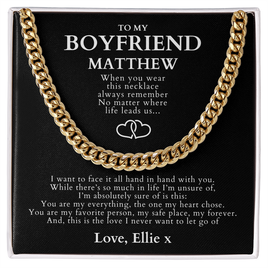 Cuban Link Chain Necklace - To My Boyfriend