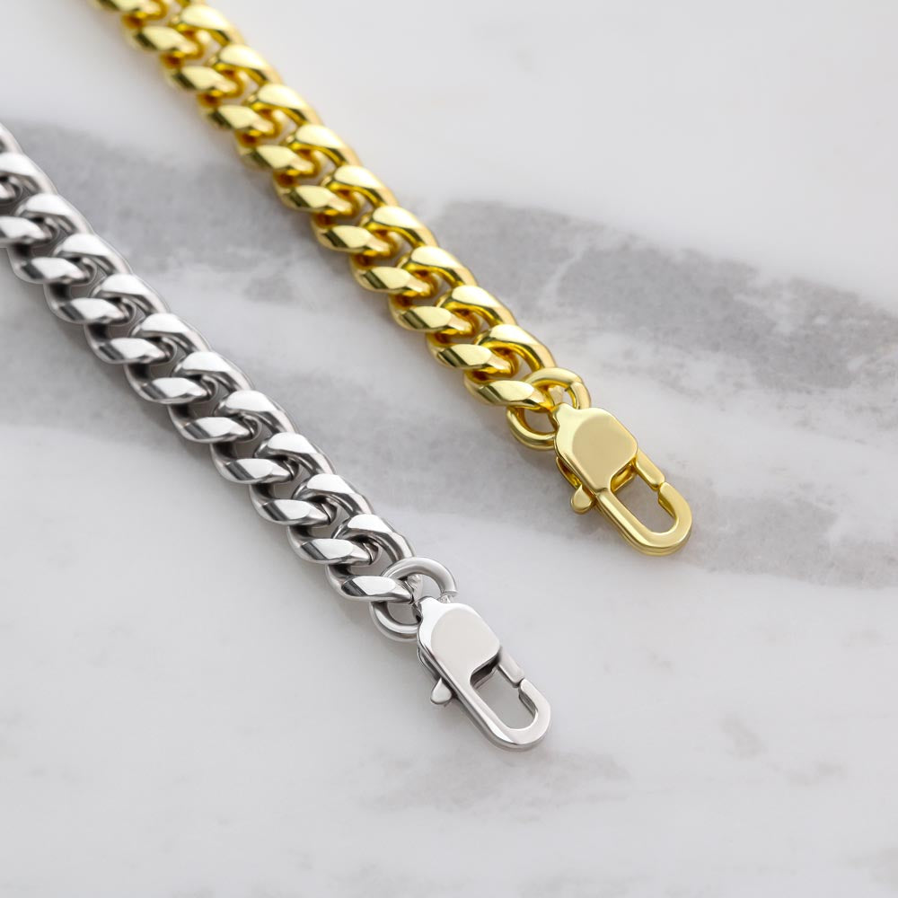 Cuban Chain + Loving Message - Gift For Husband