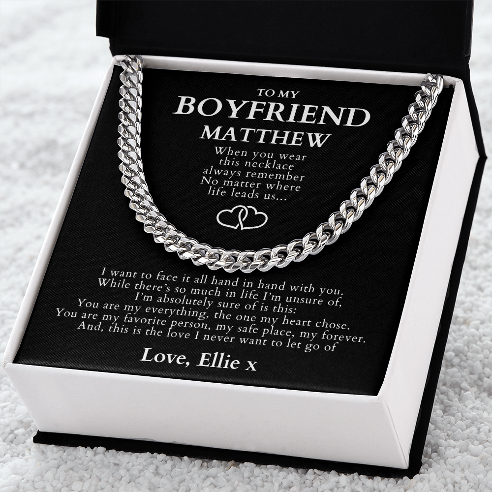 Cuban Link Chain Necklace - To My Boyfriend