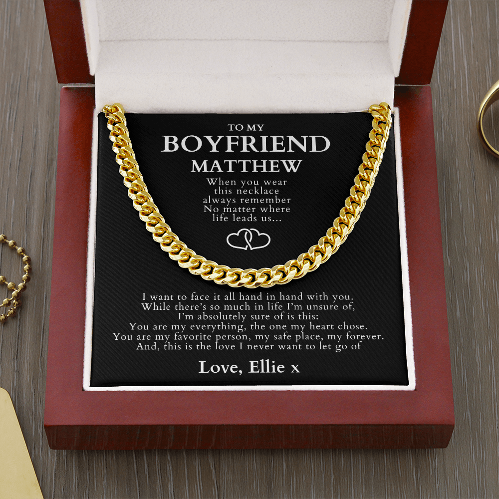 Cuban Link Chain Necklace - To My Boyfriend