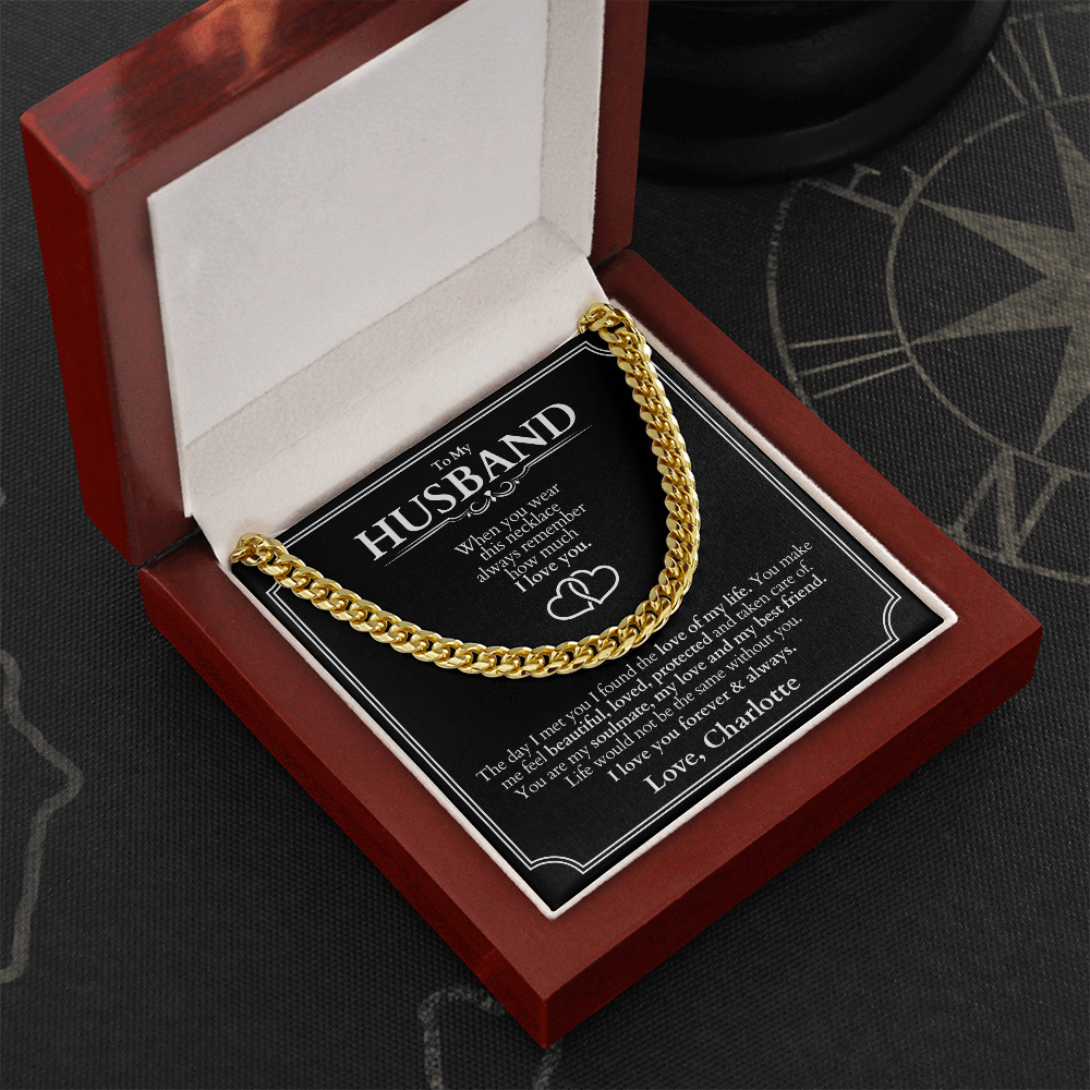 Cuban Link Chain - Gift For Husband - Never Forget