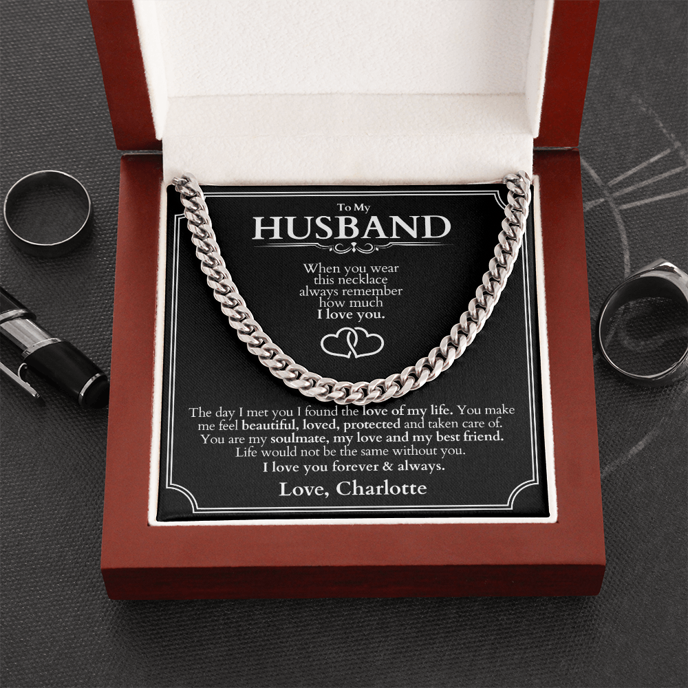 Cuban Link Chain - Gift For Husband - Never Forget