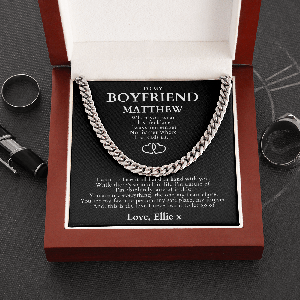 Cuban Link Chain Necklace - To My Boyfriend