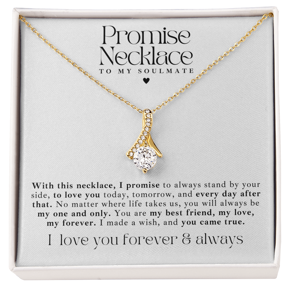 Promise Necklace To My Soulmate Gift Set