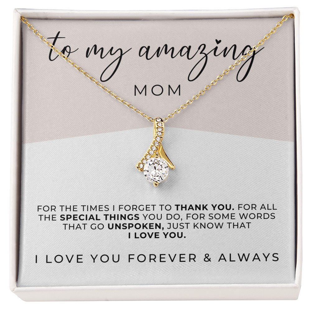 to my amazing mom necklace and message card gift  the outlander gifts