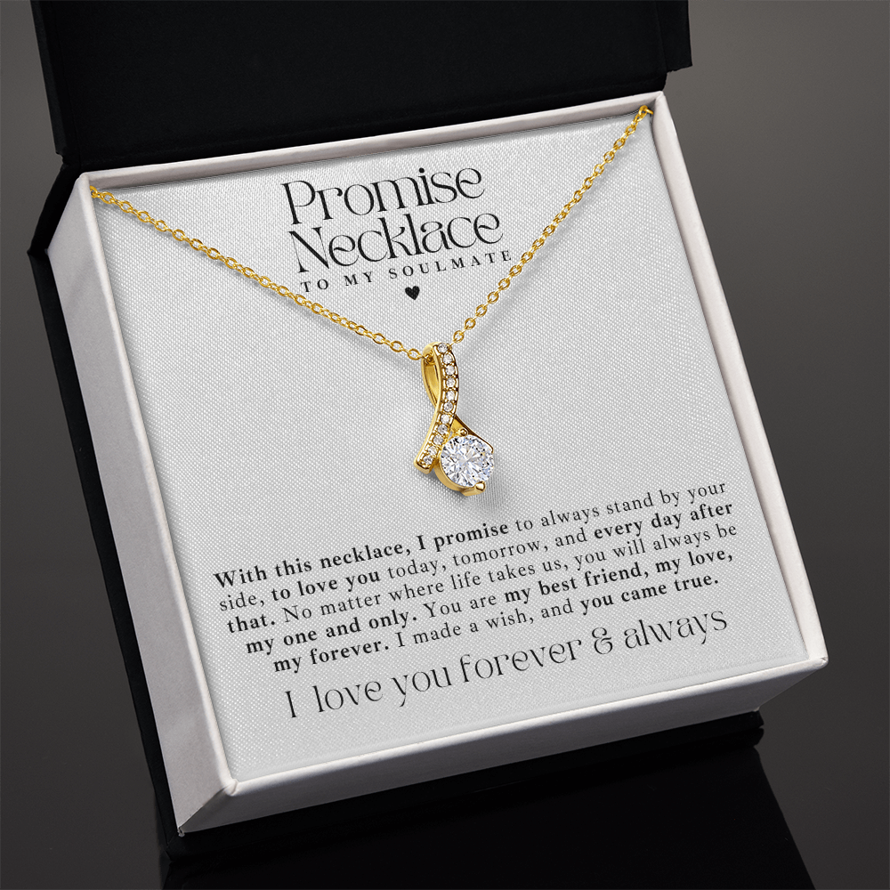 Promise Necklace To My Soulmate Gift Set