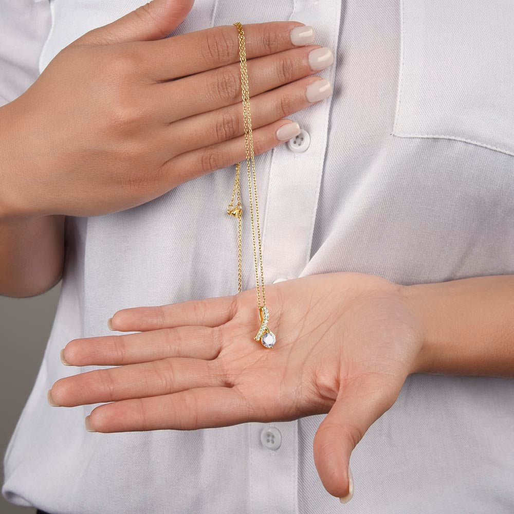 'To My Amazing Mom' Gold Necklace + Message Card