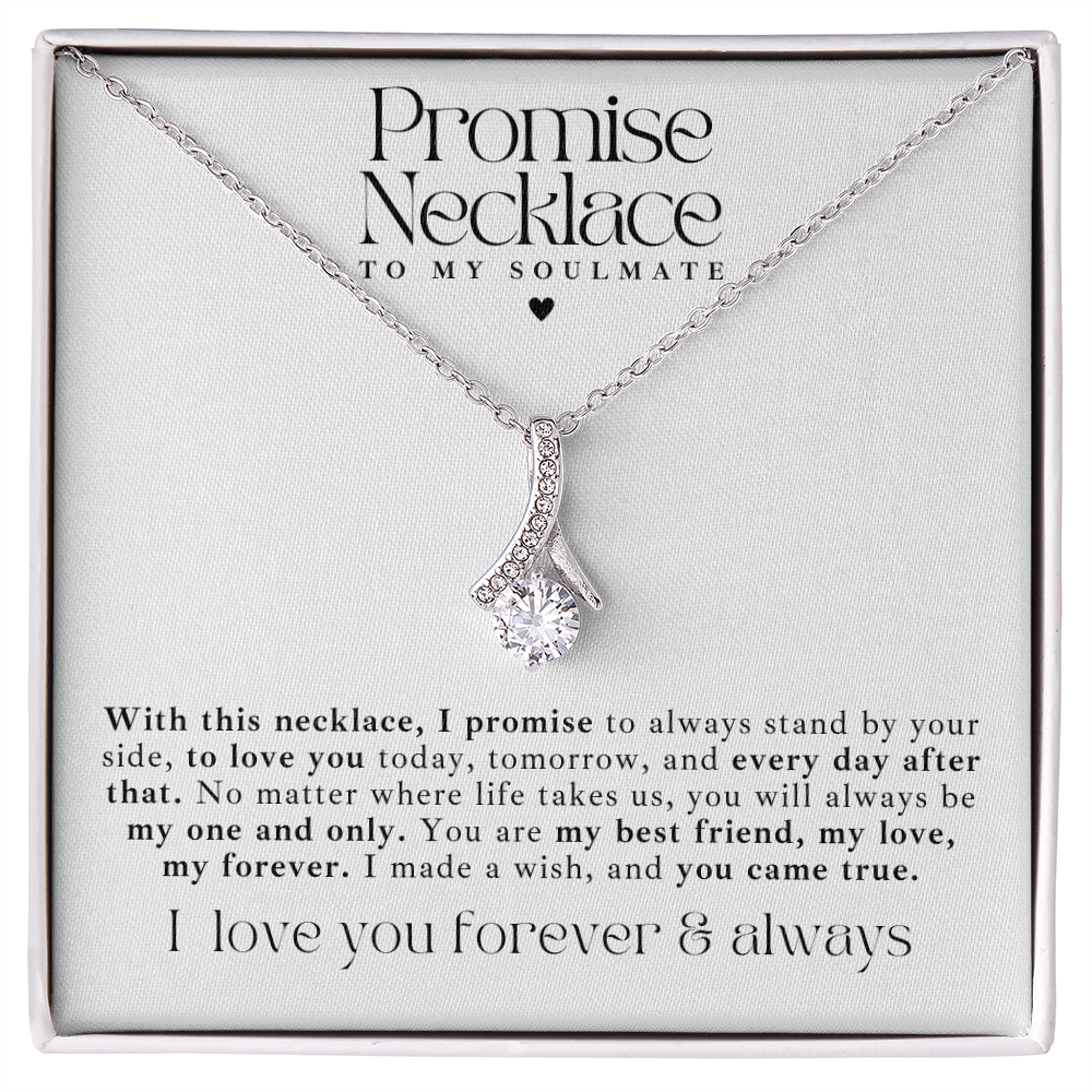 Promise Necklace To My Soulmate Gift Set