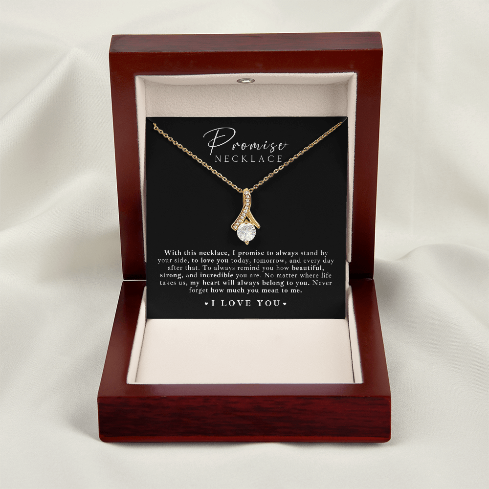 Promise Necklace For Her + Message Gift Set