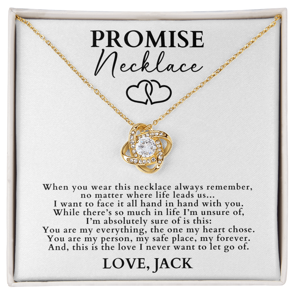 Promise Necklace For Her - Love Knot