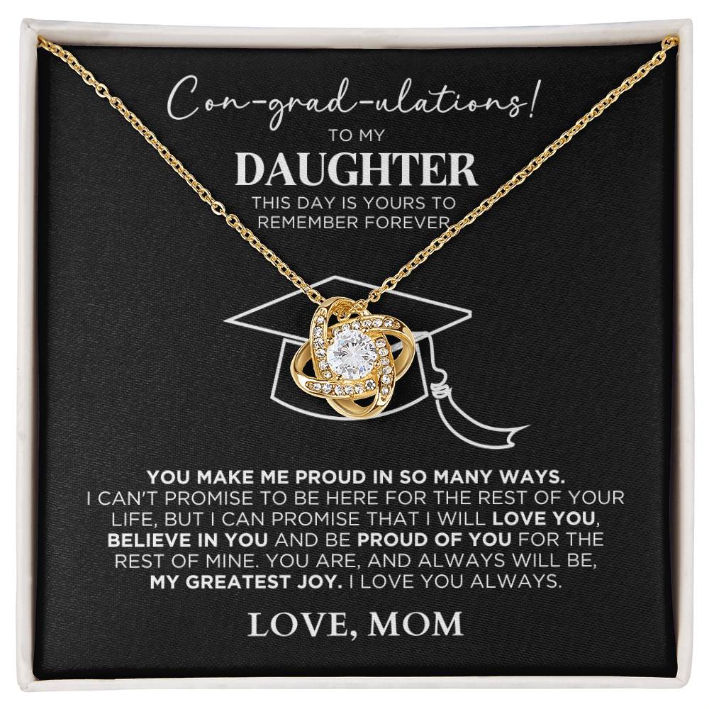 Con-grad-uations Necklace For Daughter - Graduation Gift