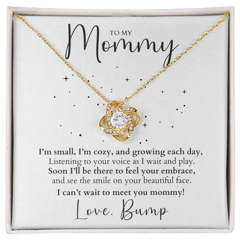 Push Present - To Mommy From Bump - Love Knot Necklace Gift