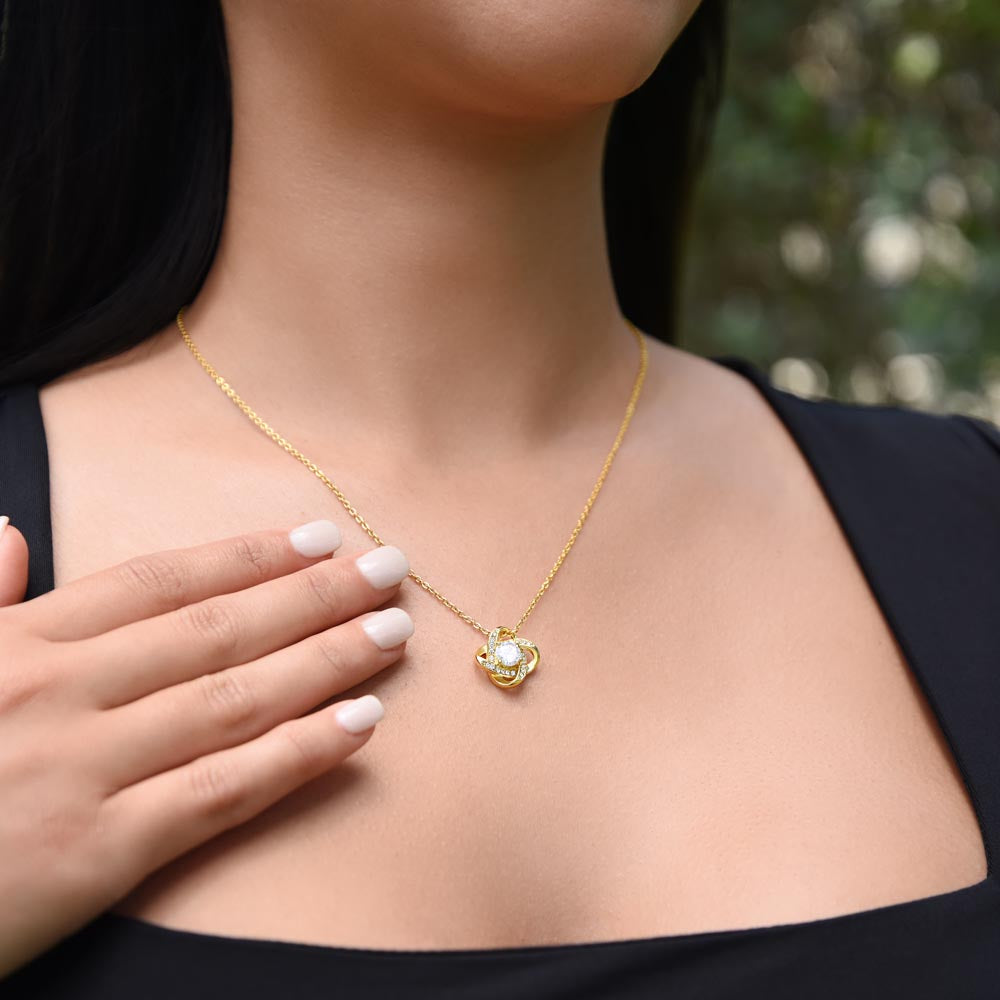 Love Knot Necklace To My Daughter - Love Dad