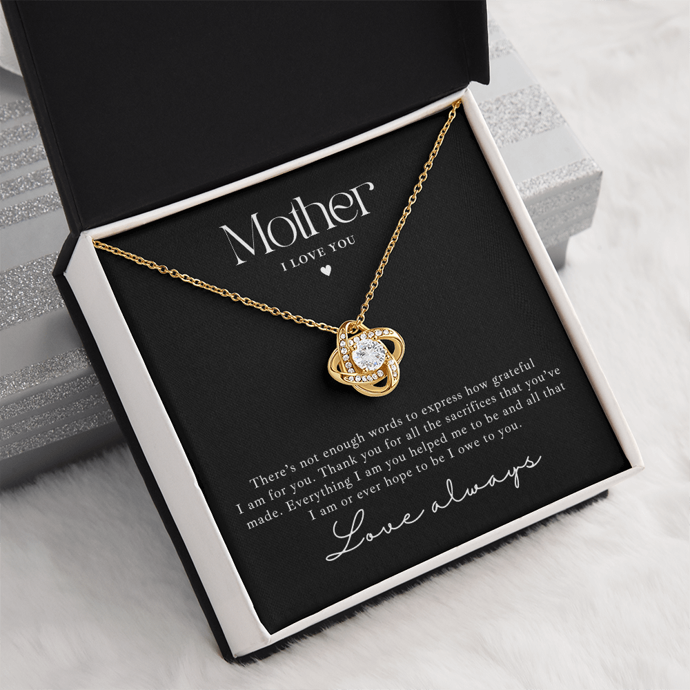 Gold Necklace + Message Card - Mother