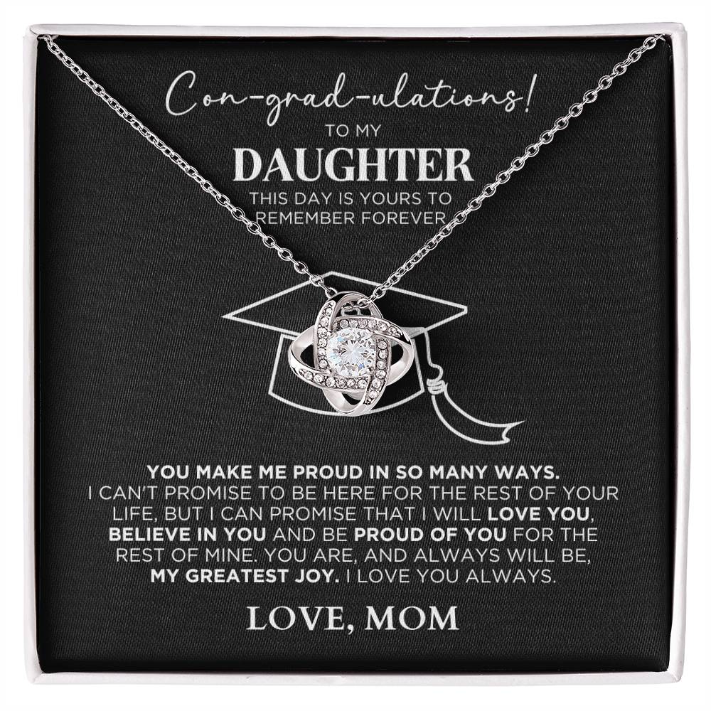 Con-grad-uations Necklace For Daughter - Graduation Gift