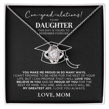 Con-grad-uations Necklace For Daughter - Graduation Gift