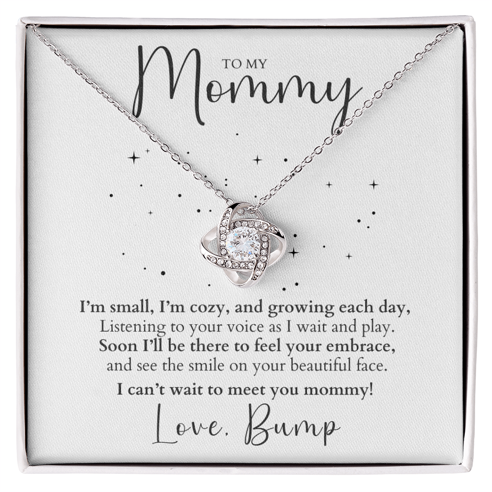 Push Present - To Mommy From Bump - Love Knot Necklace Gift