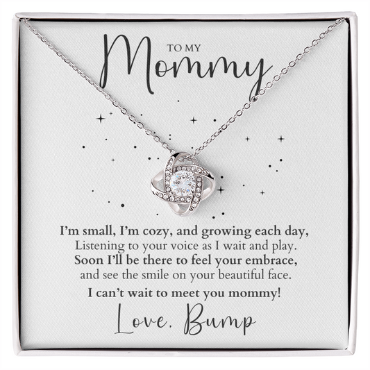 Push Present - To Mommy From Bump - Love Knot Necklace Gift