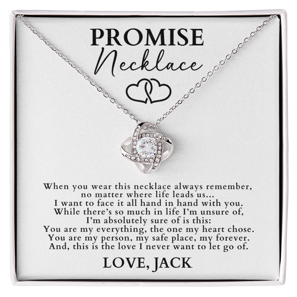 Promise Necklace For Her - Love Knot