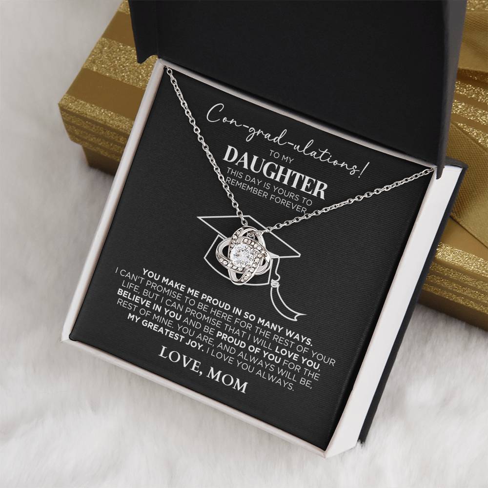 Con-grad-uations Necklace For Daughter - Graduation Gift