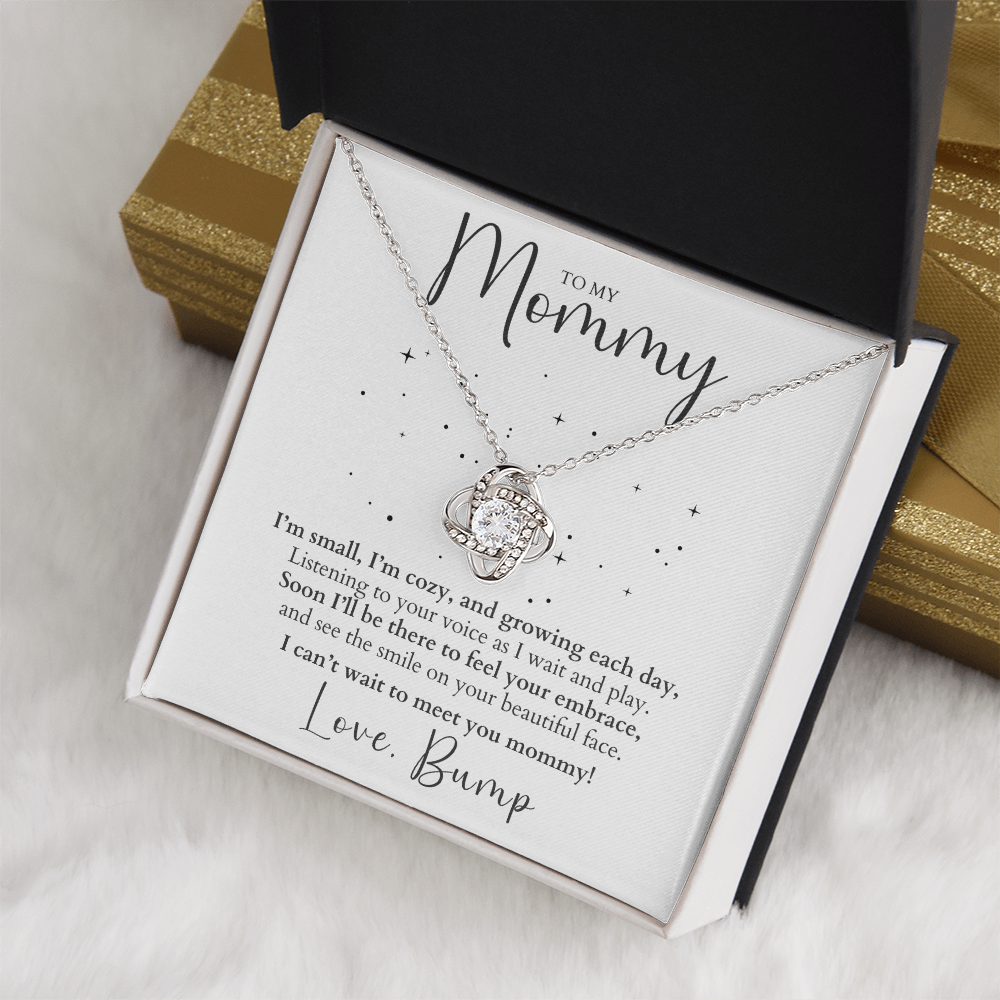 Push Present - To Mommy From Bump - Love Knot Necklace Gift