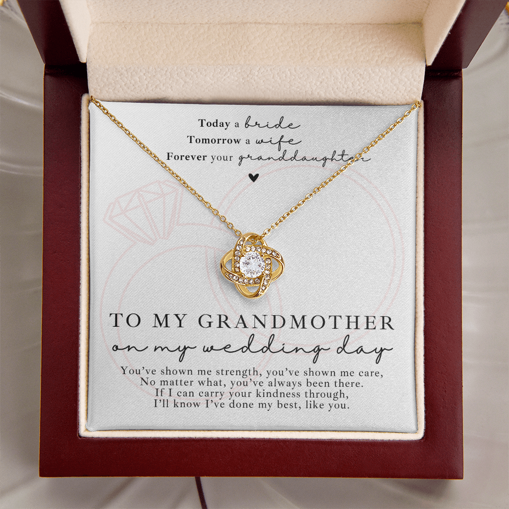 Grandmother Wedding Necklace Gift + Message