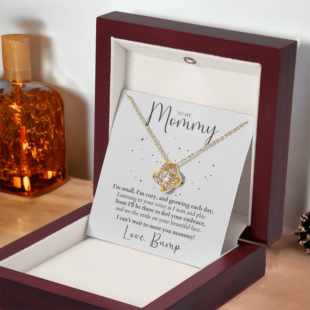 Push Present - To Mommy From Bump - Love Knot Necklace Gift