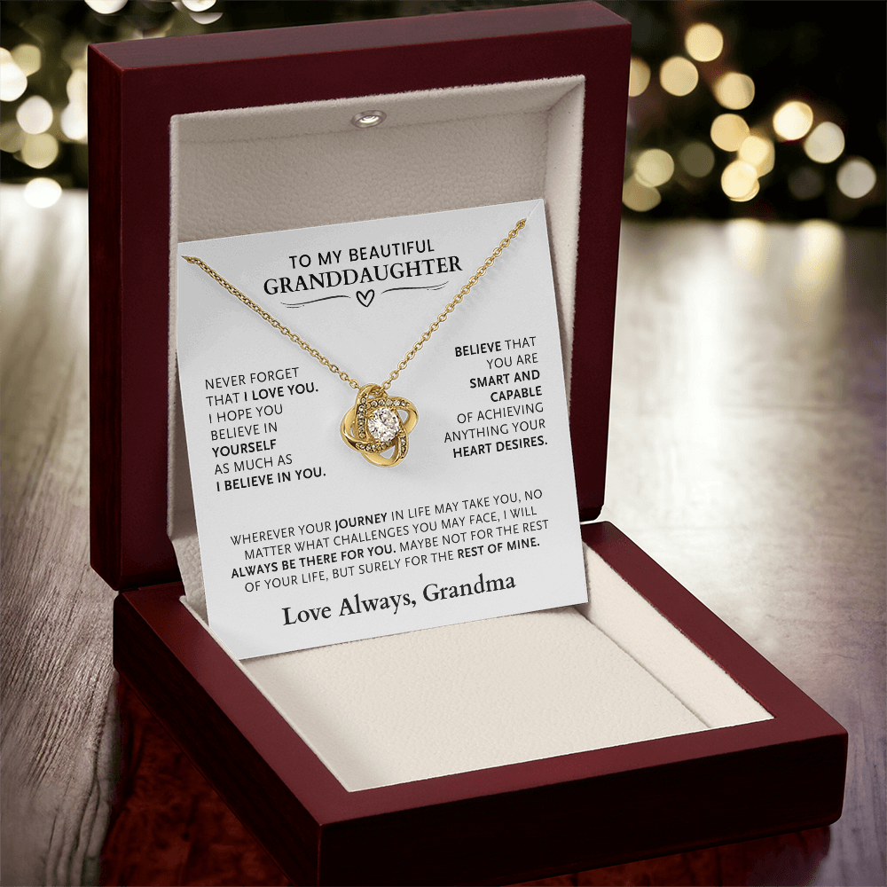 Granddaughter Necklace + Message Gift