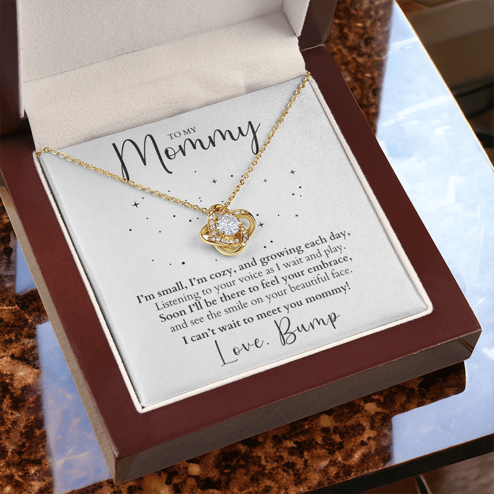 Push Present - To Mommy From Bump - Love Knot Necklace Gift