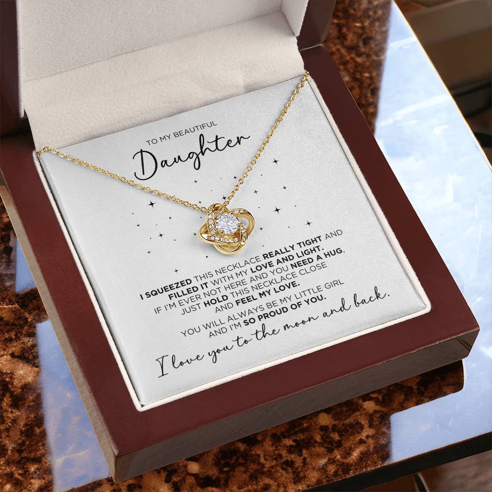 To My Daughter Proud Necklace Gift - The Outlander Gifts