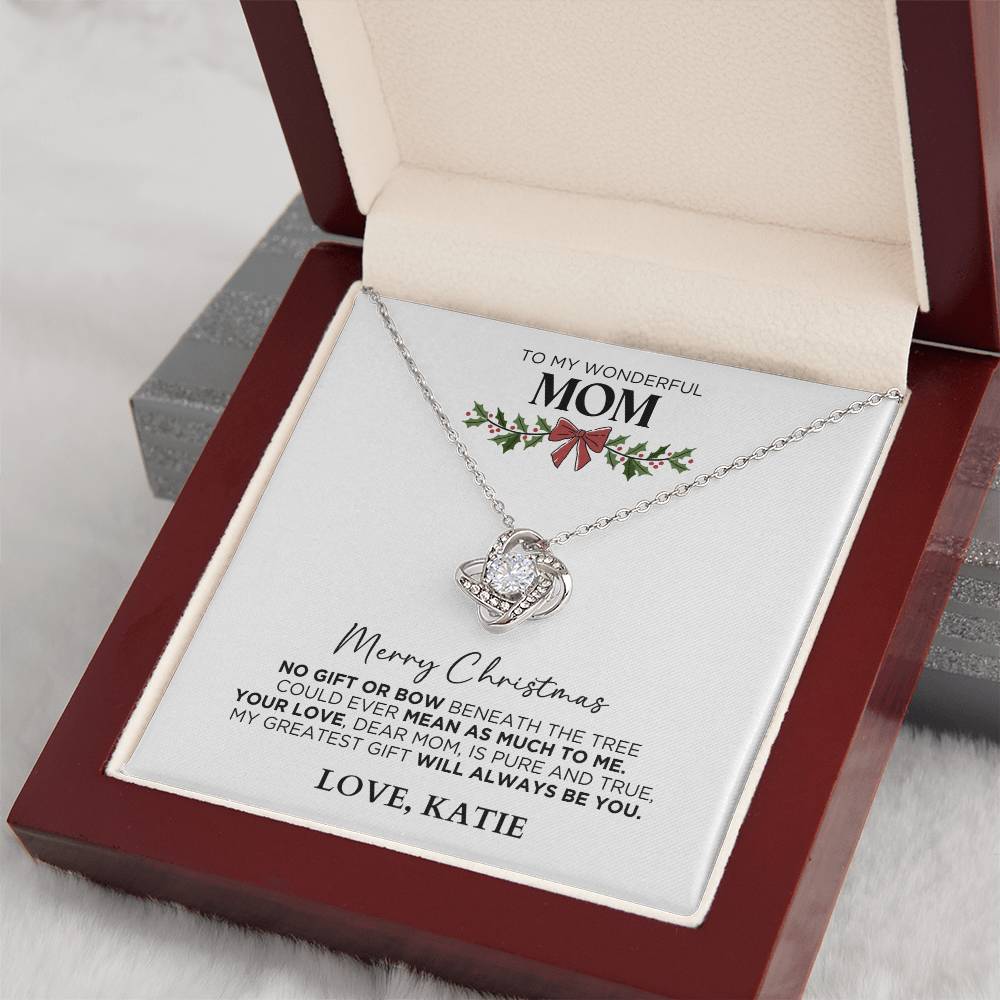 Christmas Necklace For Mom - Merry Christmas