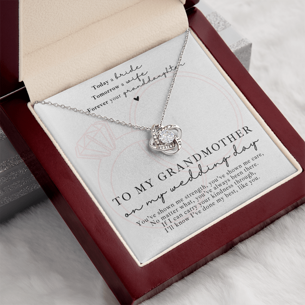 Grandmother Wedding Necklace Gift + Message