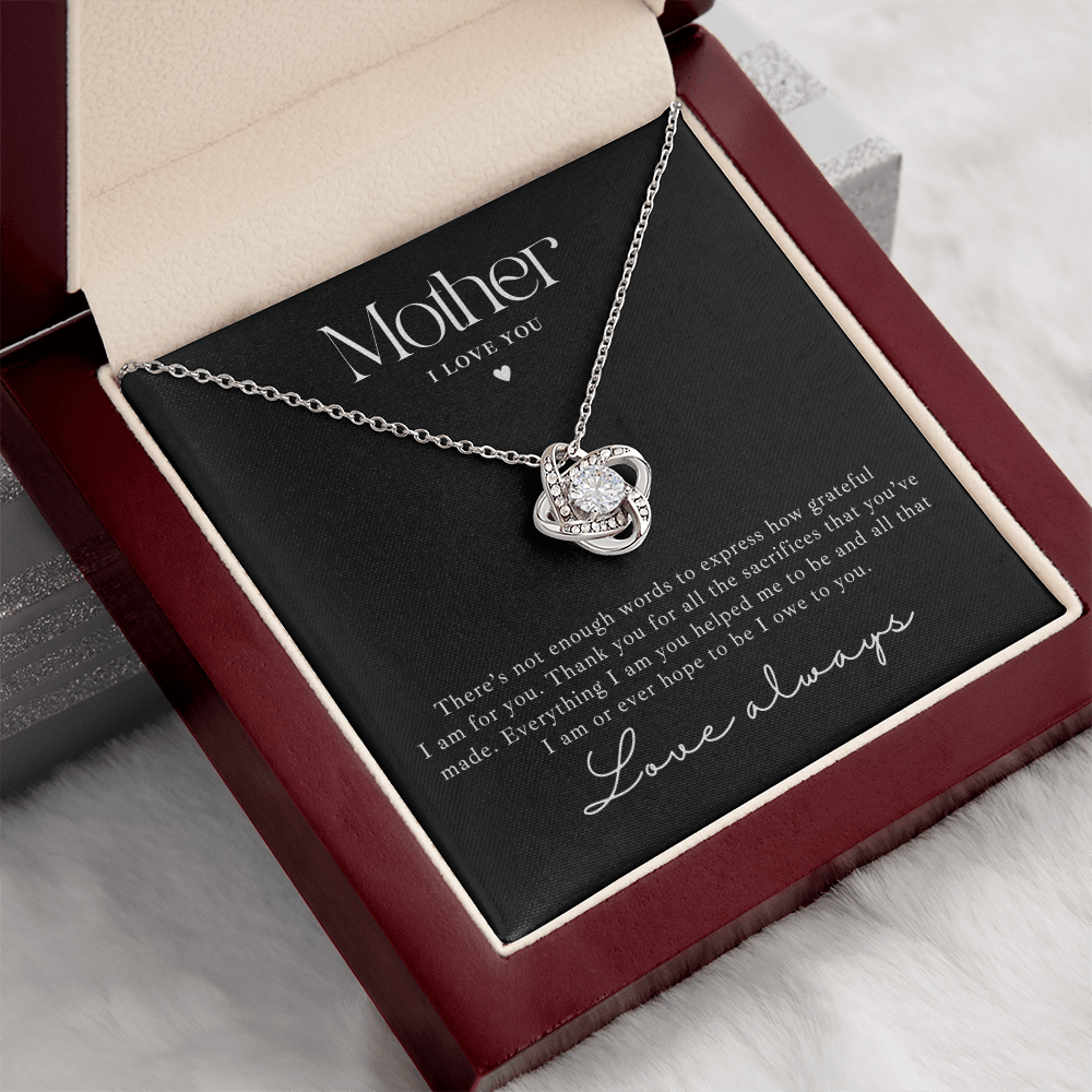 stunning necklace for mothers day or her birthday. Message card jewelry in a luxury box that lights up.